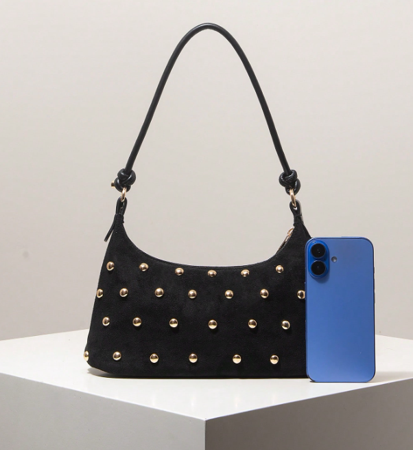 Elvaris Stud Detail Shoulder Bag