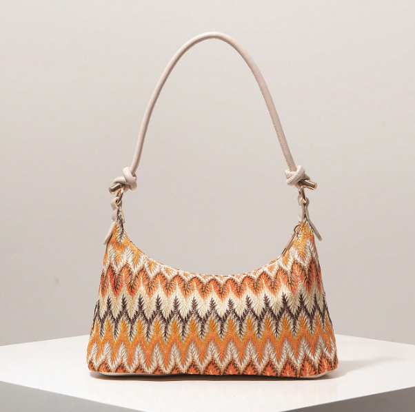 Orlienne Patterned Shoulder Bag
