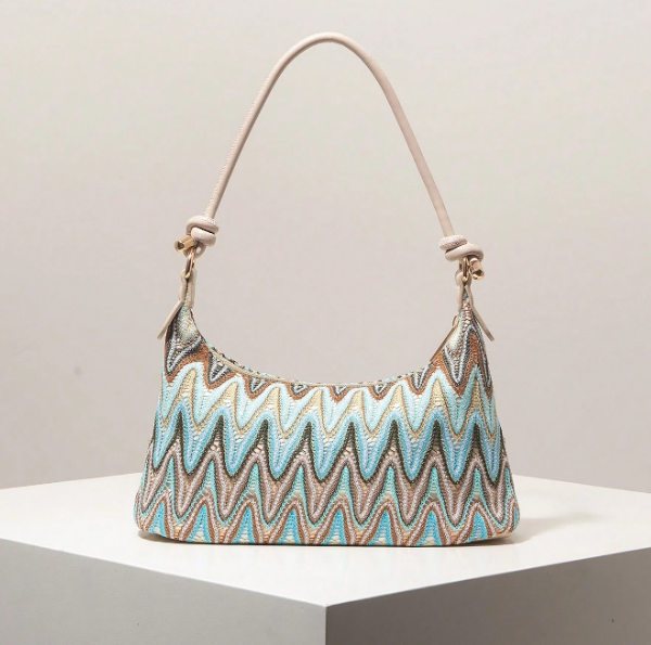 Orlienne Patterned Shoulder Bag