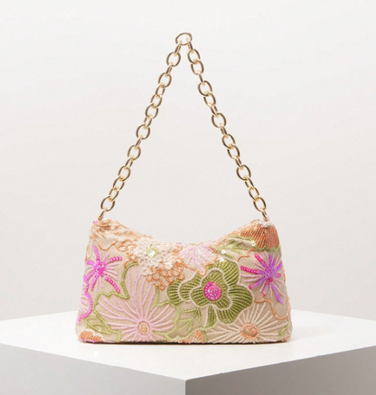 Aureline Geometric Chain Shoulder Bag