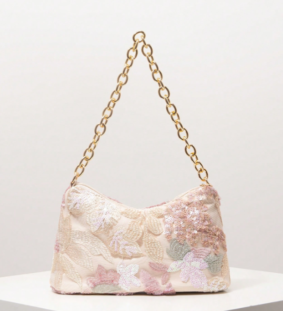Aureline Geometric Chain Shoulder Bag