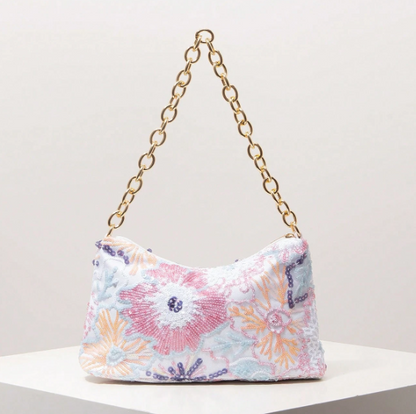 Aureline Geometric Chain Shoulder Bag