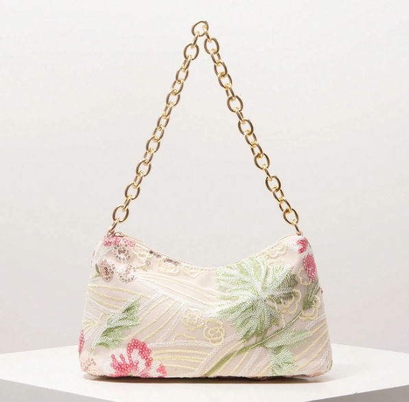 Aureline Geometric Chain Shoulder Bag