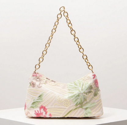 Aureline Geometric Chain Shoulder Bag