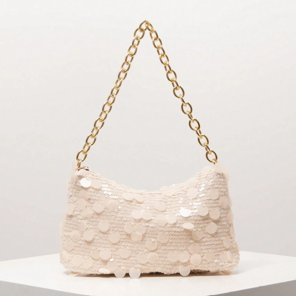 Seraphine Textured Chain Shoulder Bag