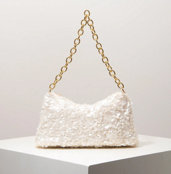 Seraphine Textured Chain Shoulder Bag