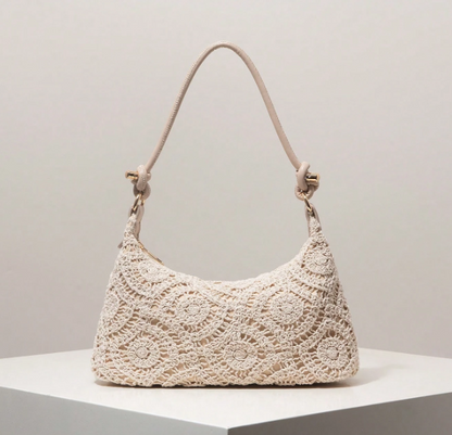 Avelisse Crochet-Effect Shoulder Bag