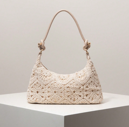Avelisse Crochet-Effect Shoulder Bag