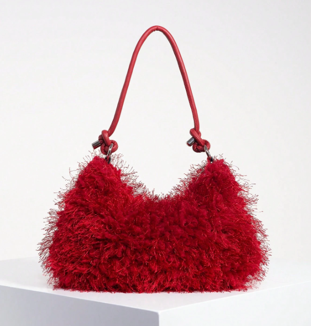Velmira Fluffy Shoulder Bag