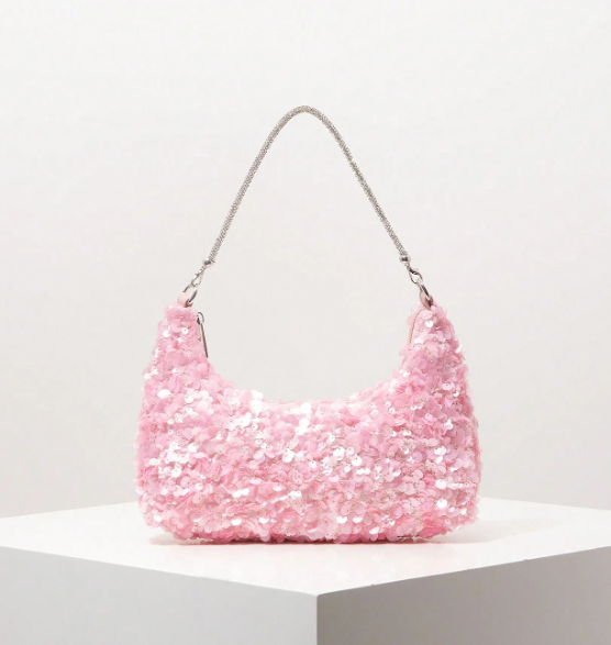 Virelle Sequin Shoulder Bag