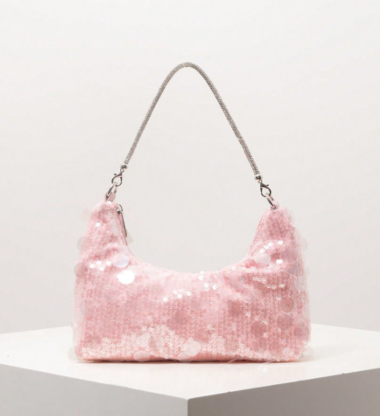 Virelle Sequin Shoulder Bag