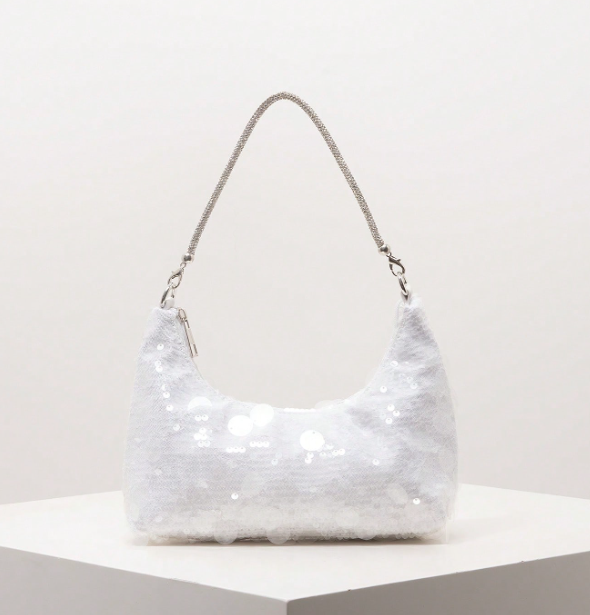 Virelle Sequin Shoulder Bag