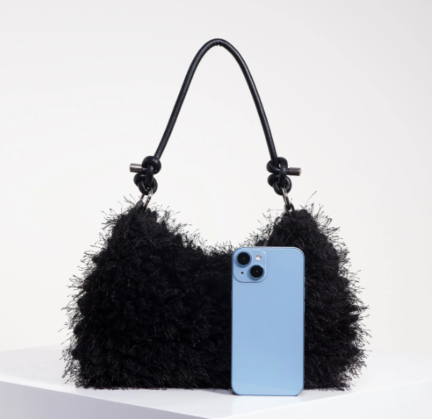Noirielle Fluffy Shoulder Bag