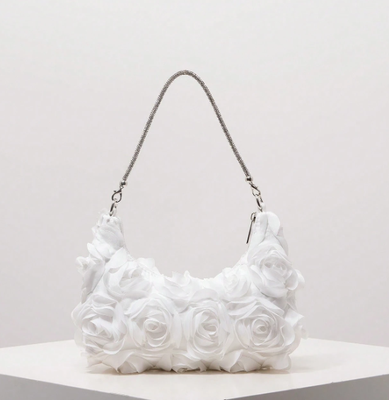 Roselisse Rosette Shoulder Bag