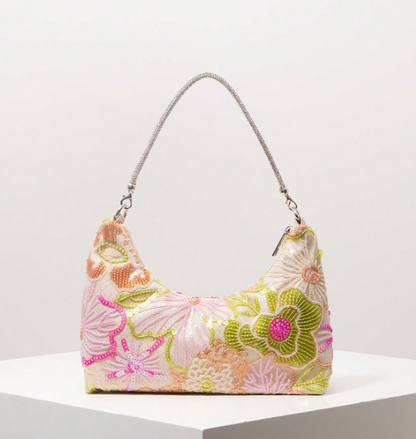 Floravessa Floral Embellished Shoulder Bag
