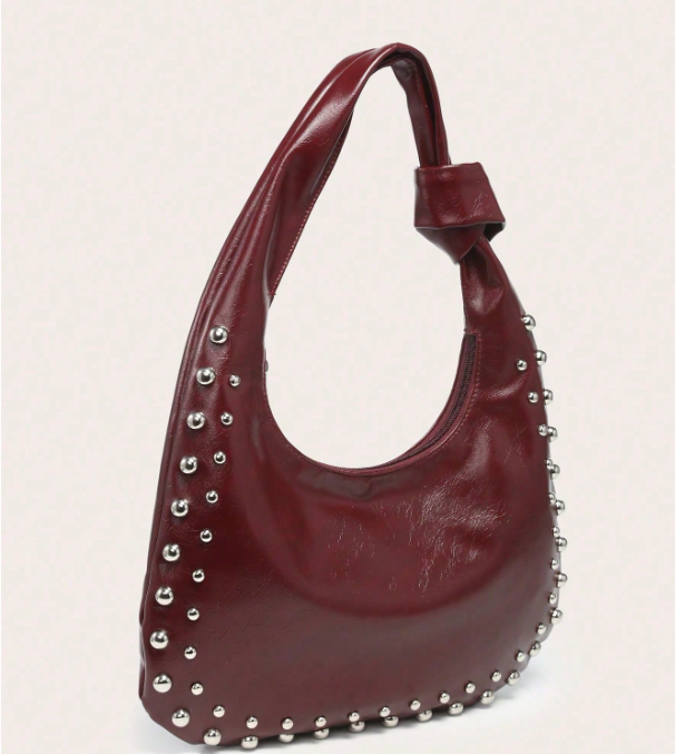 Velloria Studded Hobo Bag