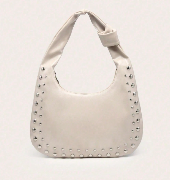 Rivelle Studded Hobo Bag