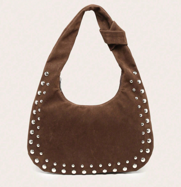 Rivelle Studded Hobo Bag