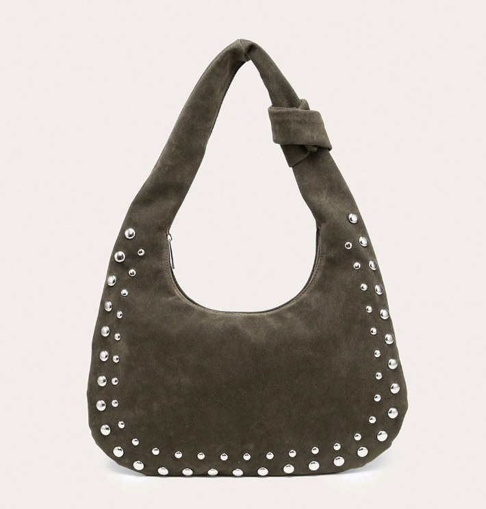 Rivelle Studded Hobo Bag
