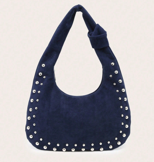 Rivelle Studded Hobo Bag