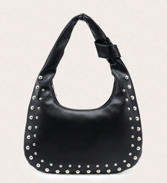 Rivelle Studded Hobo Bag