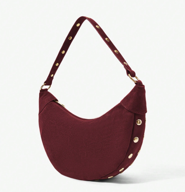 Rivora Studded Crescent Bag