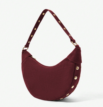 Rivora Studded Crescent Bag