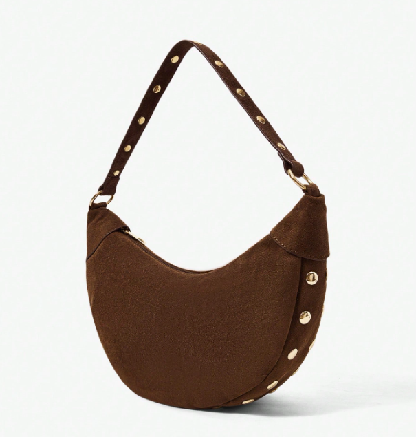 Rivora Studded Crescent Bag