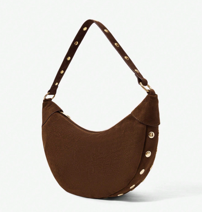 Rivora Studded Crescent Bag