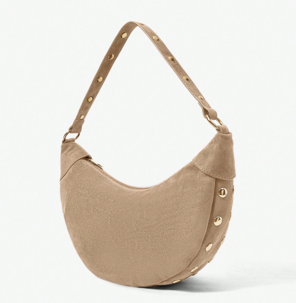 Rivora Studded Crescent Bag