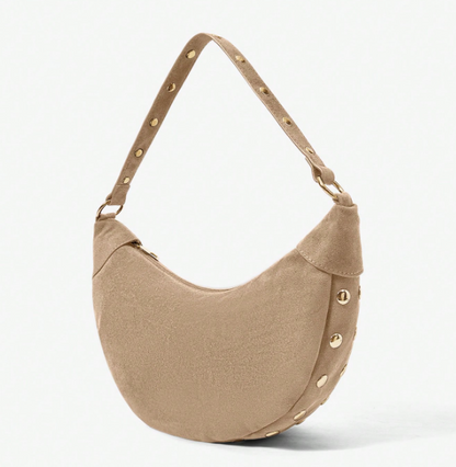 Rivora Studded Crescent Bag