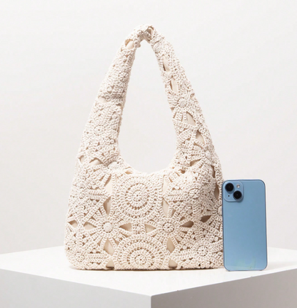 Floravelle Floral Openwork Tote