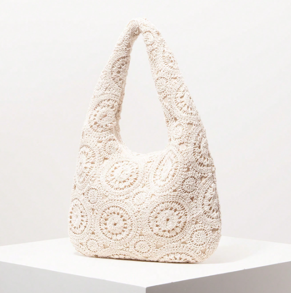 Floravelle Floral Openwork Tote