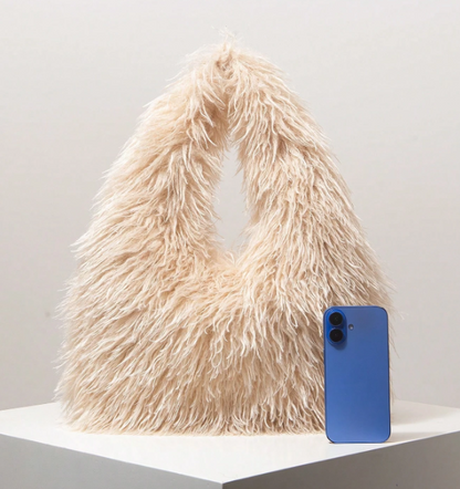 Veloura Fluffy Hobo Bag