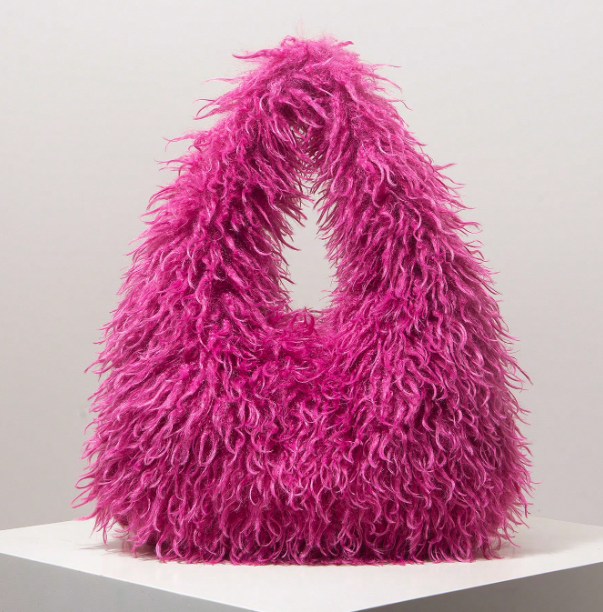 Veloura Fluffy Hobo Bag