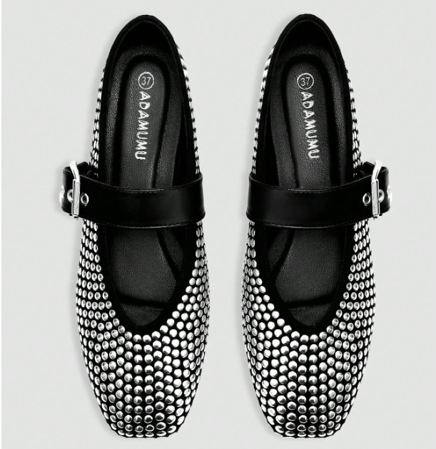 Celestine Studded Mary Jane Flats