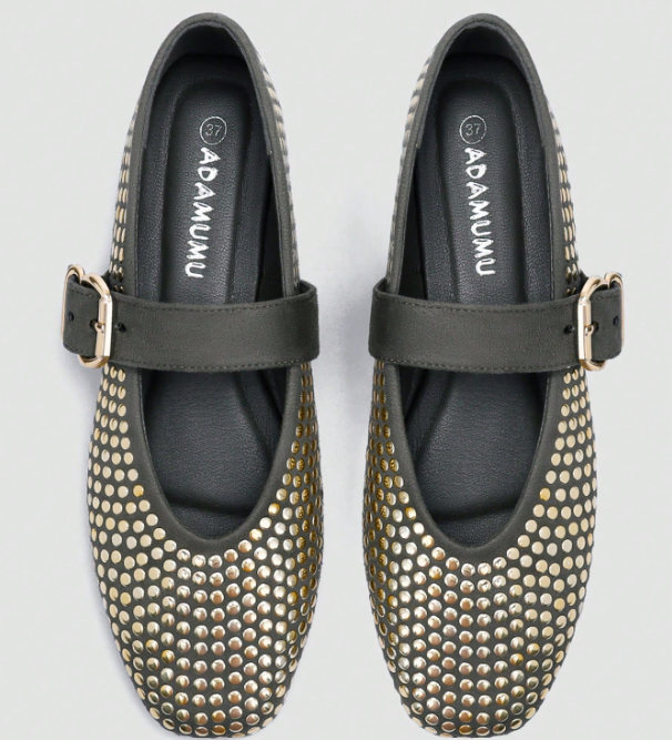 Celestine Studded Mary Jane Flats