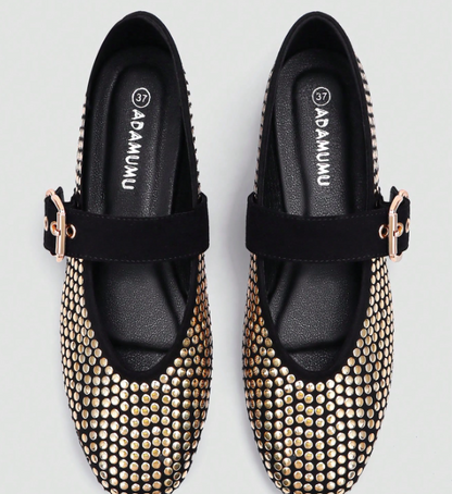 Celestine Studded Mary Jane Flats