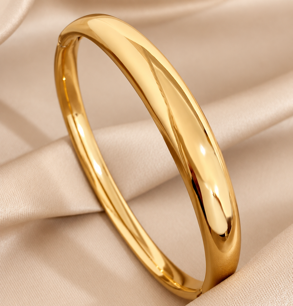 Aurielle 18K Gold-Plated Bracelet  — warm beige studio background