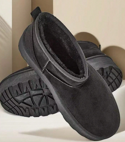 Brinelle Fur-Lined Platform Snow Boots – Women’s Suedette Winter Slip-On Shoes | Thick Sole & Cosy Lining | Autumn Winter Footwear