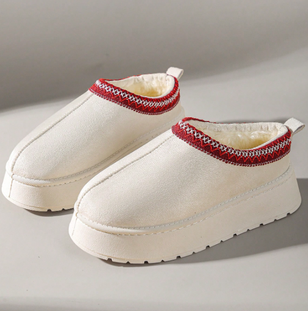 Velmora Fur-Lined Platform Snow Boots – Women’s Suedette Winter Slip-On Boots | Thick EVA Sole | Cosy Autumn Winter Footwear