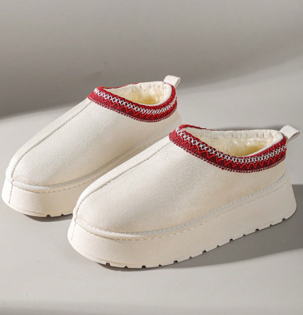 Velmora Fur-Lined Platform Snow Boots – Women’s Suedette Winter Slip-On Boots | Thick EVA Sole | Cosy Autumn Winter Footwear