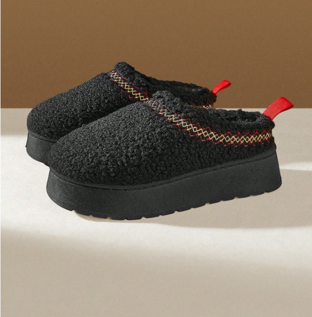 Velmora Fur-Lined Platform Snow Boots – Women’s Suedette Winter Slip-On Boots | Thick EVA Sole | Cosy Autumn Winter Footwear