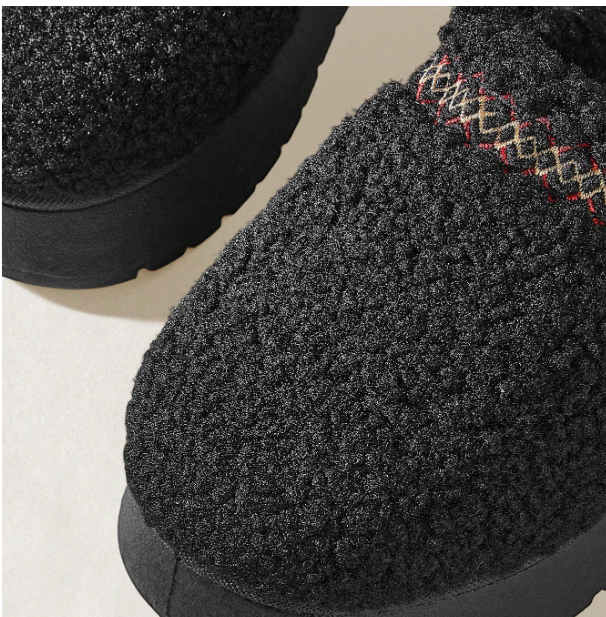 Velmora Fur-Lined Platform Snow Boots – Women’s Suedette Winter Slip-On Boots | Thick EVA Sole | Cosy Autumn Winter Footwear