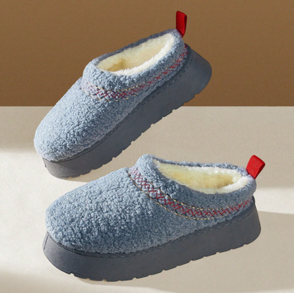Velmora Fur-Lined Platform Snow Boots – Women’s Suedette Winter Slip-On Boots | Thick EVA Sole | Cosy Autumn Winter Footwear