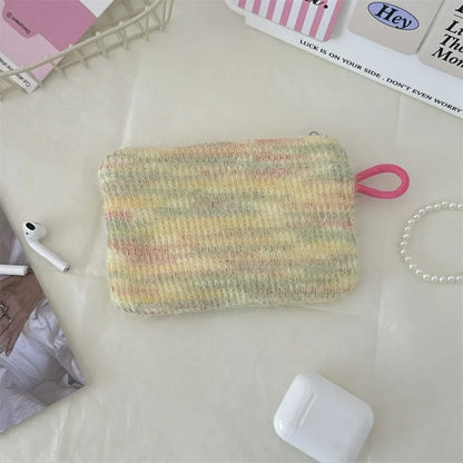 Amorette Heart Print Mini Cosmetic Pouch – Women’s Small Lipstick & Makeup Bag | Plush Zip Travel Organiser | Cosmetic, Card & Everyday Storage Purse