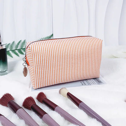 Rosalie Striped Cosmetic Bag