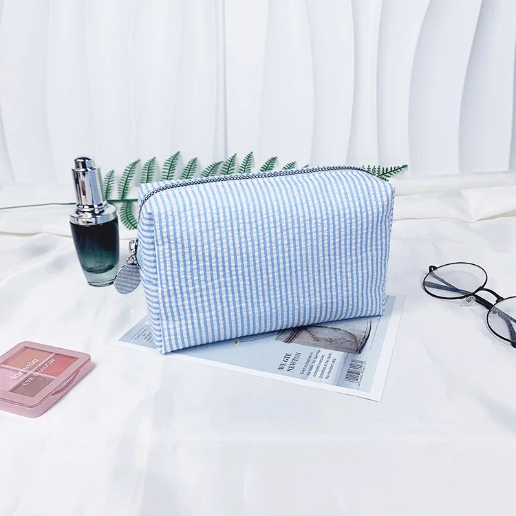 Rosalie Striped Cosmetic Bag