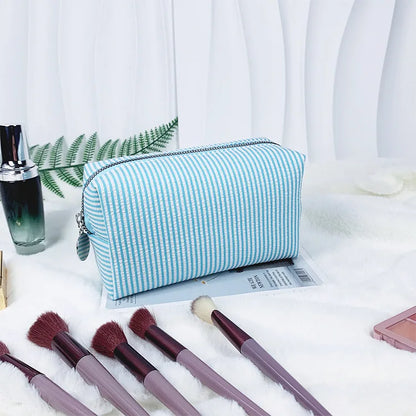 Rosalie Striped Cosmetic Bag