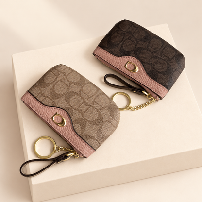 Floréa Monogram Mini Wallet — ivory studio gallery photograph
